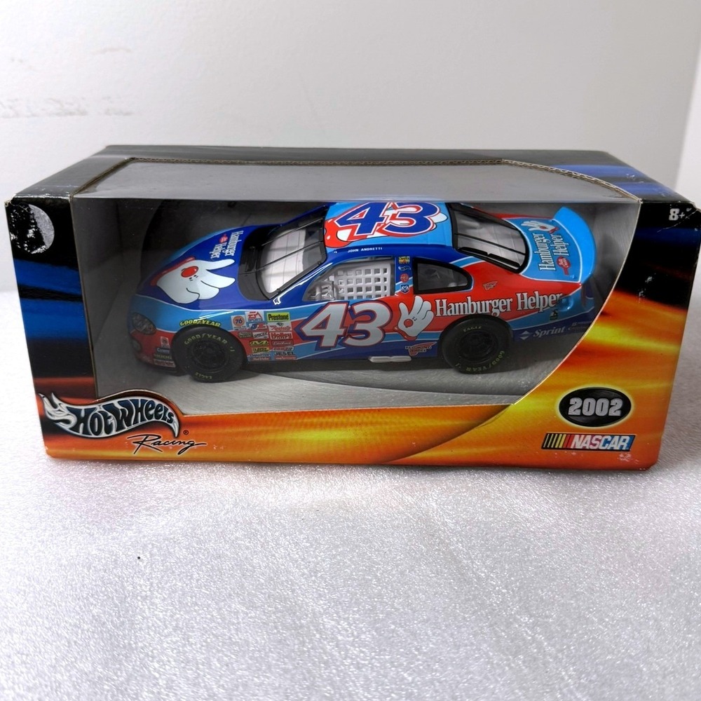 Hot Wheels 2002 NASCAR John Andretti 43 Hamburger Helper 1:24 Die-Cast Car